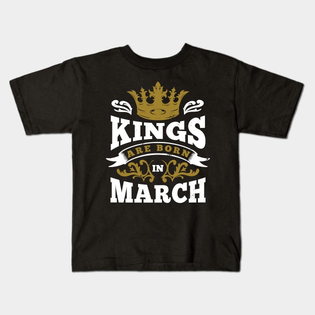 March Monarchs Birthday Pride Kids T-Shirt by Life2LiveDesign